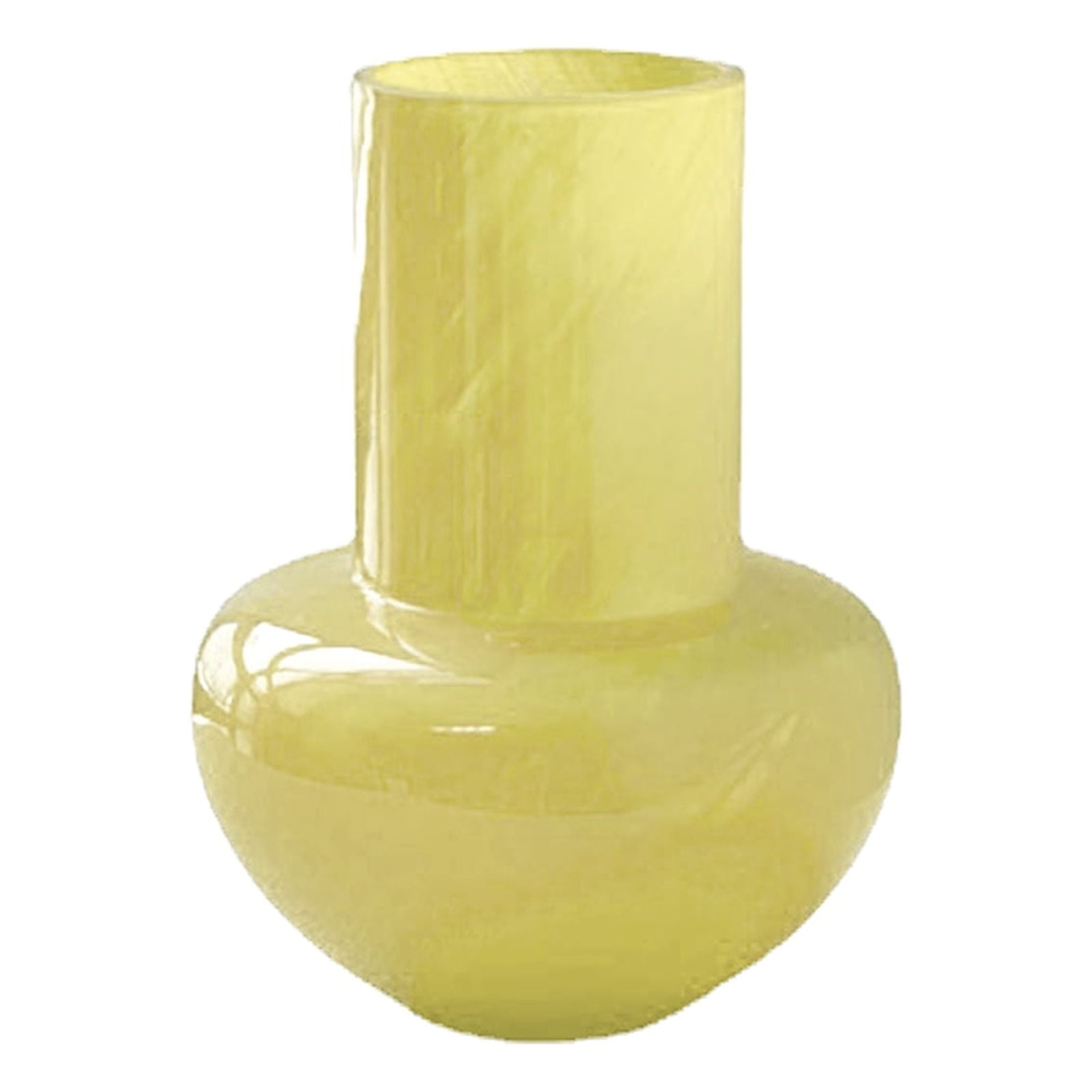 Heart Shaped Glass Vase Gift for Valentine's Day Red/Yellow Glass Vase about 7in Height Home