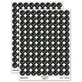 thumbnail image 1 of Heart Shaped Golf Ball Sports 200+ Round Stickers - Black - Matte Finish - 0.50" Size, 1 of 3