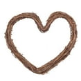 thumbnail image 1 of Heart Shaped Grapevine Wreath DIY Craft Vine Base Natural Rattan Ring for Wedding Front Door Garland and Home Holiday Wall Decor, 1 of 7
