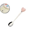 thumbnail image 1 of Heart-Shaped Handle Stainless Steel Spoon – 5.5in, Rust-Resistant Cutlery for Coffee, Tea & Dessert – Perfect Gift for Home Café or Tableware, 1 of 4