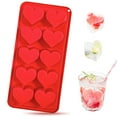 thumbnail image 1 of Heart-Shaped Ice Mold, Easy-Release Ice Tray, Flexible Ice Cube Maker, Fun Party Accessory, Perfect for Romantic Dinners and Celebrations, 1 of 4