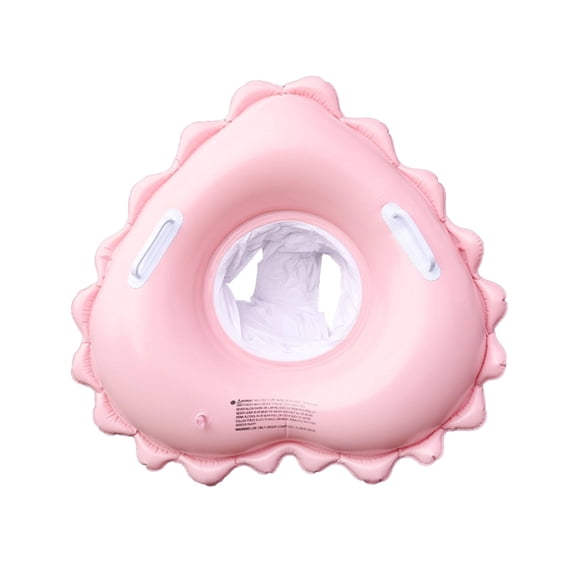 Heart-Shaped Inflatable Pool Float with Seat, 21.65-Inch Stable Water Swimming Ring with Leg Holes, Soft PVC Outdoor Pool Fun Accessory for Summer Days Pink