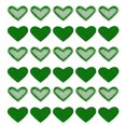 thumbnail image 1 of Uxcell 30 Pcs Heart Shaped Iron on Patches Embroidered Sew Patches Appliques for Clothing Repair Dark Green 0.79"x0.98", 1 of 6