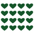 thumbnail image 1 of Uxcell Heart Shaped Iron-on Patches Sew Embroidered Patches Appliques Embellishments for Clothing Green 16 Pcs, 1 of 7