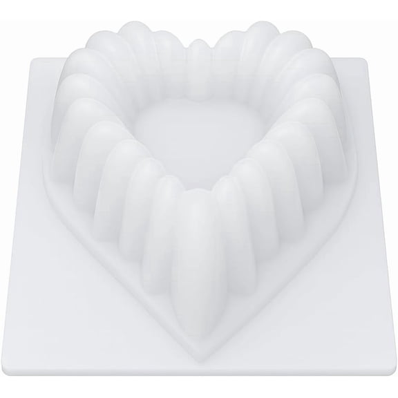 Heart Shaped Jello Mold for Desserts Large Plastic Gelatin Molder for Valentines Day, Weddings, Parties & Special Events Reusable Gelatin Mold