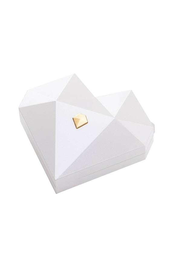 Heart Shaped Jewelry Box, Automatic Ring Box, Valentine Day Proposal Surprise Ring Storage Case, Durable ABS Material with Soft Velvet Interior, Waterproof, Compact Gift Packaging