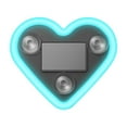 thumbnail image 1 of Heart-Shaped LED Neon Light | Solar and USB Rechargeable | 2 Pack Pink Car Interior Lights with Suction Cups, Car Window Dashboard Interior, Romantic Valentine‘s Day Gift, 1 of 5