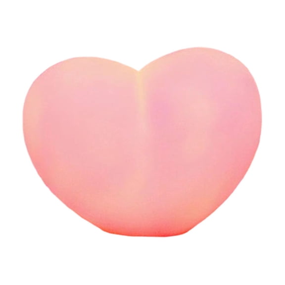 Heart Shaped LED Night Light, Romantic Couples Bedroom Ambient Lamp, Festival Home Warm Decoration Gift for Partners, Cozy Nightstand Light