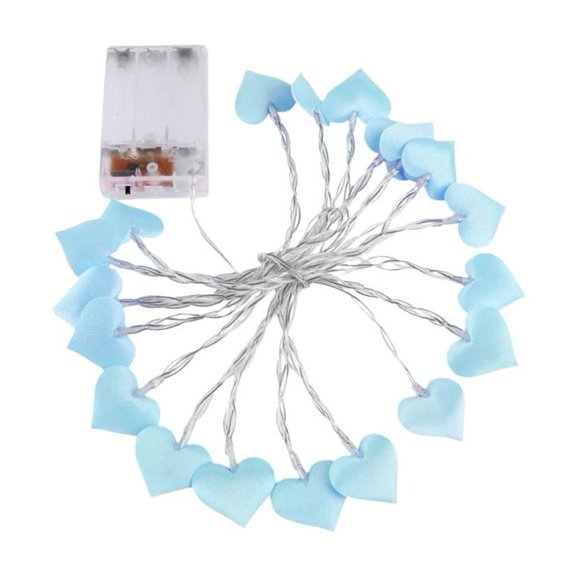 Heart Shaped LED String Lights, 150cm/59" 10 Count Colorful Fairy Lights for Valentine's Day, Christmas, Wedding, Birthday Party Home Decor