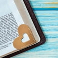 thumbnail image 1 of Heart-Shaped Leather Bookmark - Handmade Soft Page Clip for Books, Elegant Reading Accessory, Perfect Gift for Book Lovers, Students & Teachers, Durable & Decorative, 1 of 5