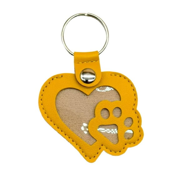Heart-Shaped Leather Pet Hair Keepsake Keychain, Refillable Fur Locket for Dog & Cat Memorial, Portable Pet Hair Storage Keychain with Collection Tools