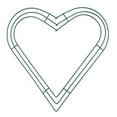 thumbnail image 1 of Heart-Shaped Metal Wire Wreath for Valentine's Day - DIY Wedding Decoration & Hanging Craft Frame - for Home & Event, 1 of 6
