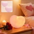 thumbnail image 1 of Heart-Shaped Night Light | Soft LED Bedside Lamp Decorative Pink Plastic Nightlight | Dimmable Touch Control, Compact 4.2"x3.1"x3", Energy Saving | Bedroom Decor Gift, 1 of 6
