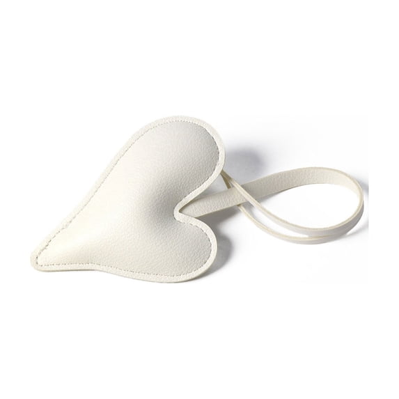 Heart Shaped Pu Bag Charm Cute Keychain Purse Charms Cute Bag Charms for Handbags Purses Backpacks Cars Car Ornament Pendant Keychain Purse Charm Hanging Compact Space Saving