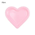 thumbnail image 1 of Heart Shaped Paper Plates 20-Pack Valentine's Day Themed Disposable Party Dinnerware for Romantic Gatherings Birthday Celebrations Decorative Colorful Plates for Snacks Cakes, 1 of 6