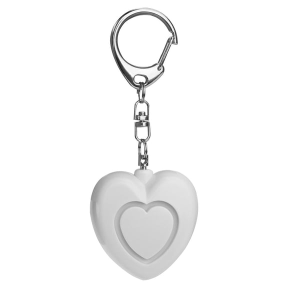 Heart Shaped Personal Alarm Keychain - 130dB Personal Safety Device for Women, Kids, Elderly - Portable Emergency Alarm with Lanyard