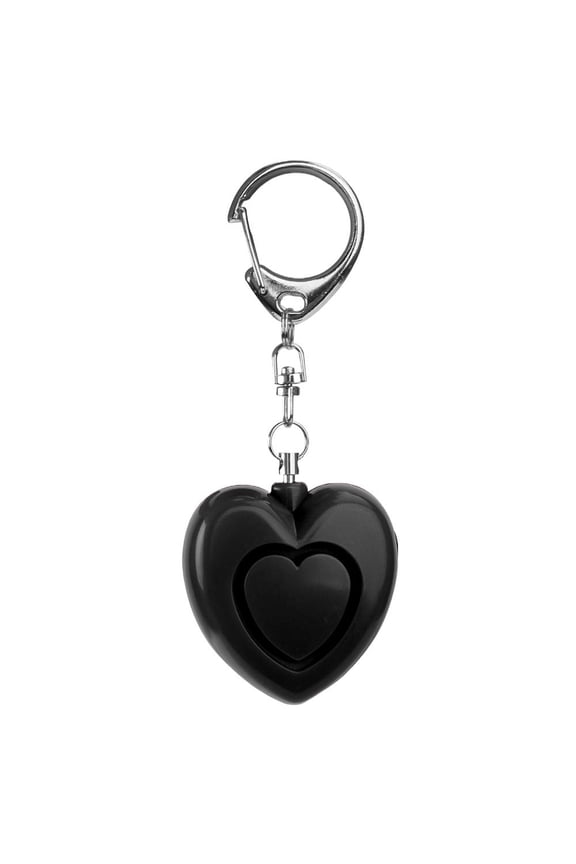 Heart-Shaped Personal Security Alarm Keychain, High Decibel, One-Touch Activation, 1 Piece