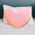 thumbnail image 1 of Heart Shaped Pillow 7in Plush Red Decorative Cushion, Valentine's Day Gift Throw Pillow with Love Words, Soft Fluffy Heart Pillow for Friends, Girls, Children, Living Room Decor, 1 of 5