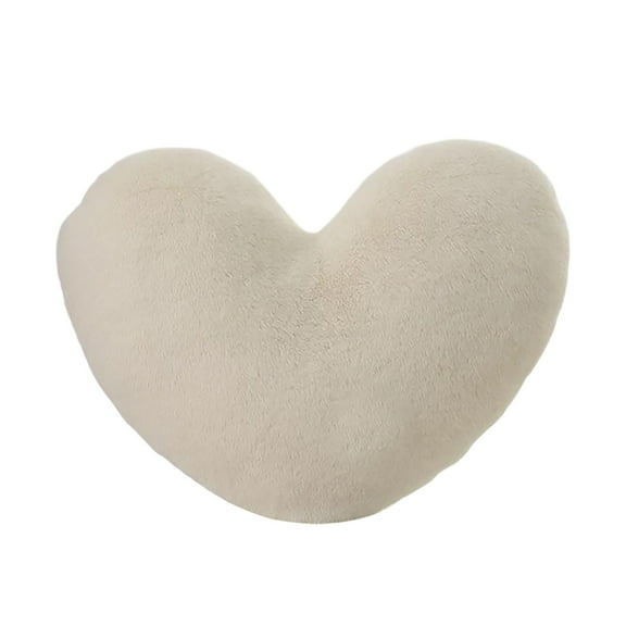 Heart Shaped Pillow Oversized 15x20.5 Inches Soft Rabbit Like Fabric Decorative for Ladies Girls Living Room Bedroom Sofa Chair Car Seat