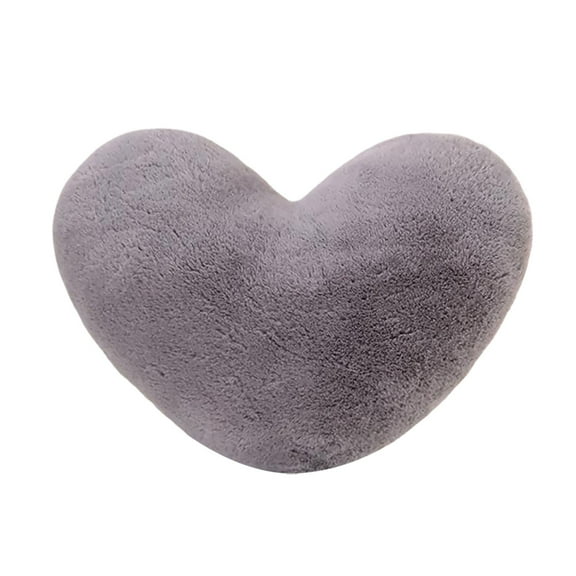 Heart Shaped Pillow Oversized 15x20.5 Inches Soft Rabbit Like Fabric Decorative for Ladies Girls Living Room Bedroom Sofa Chair Car Seat