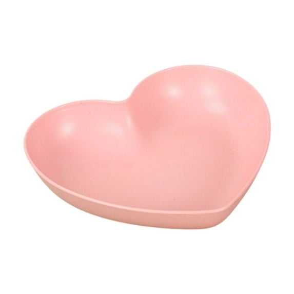 Heart Shaped Plates For Valentine'S Day, Unbreakable & Lightweight Plastic Dinner Plates, Dishwasher And Microwave Safe, Reusable Party Plates For Kitchen, Camping, Holiday Decor (5.9 X 5.5 Inches)