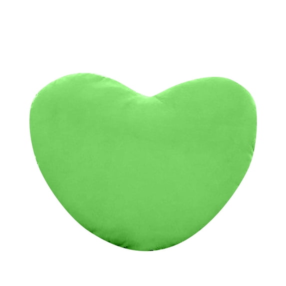 Heart - Shaped Plush Throw Pillow, 6 Inch Green Decorative Cushion For Couch, Bed, Office Chair, Car, Home Decor, Bedroom, Living Room, Nursery, Kids Room, Valentine's Day,