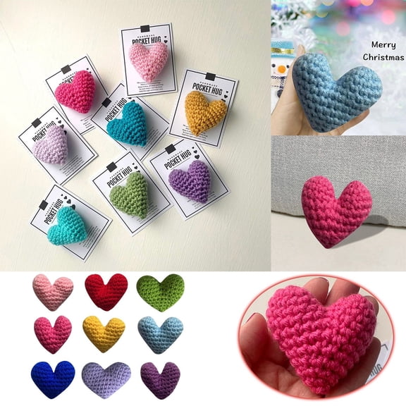 Heart Shaped Pocket Greeting Card Warmth Festive Suitable Couples Expression Blank Note Inside Envelope, 6x7 cm, Pink