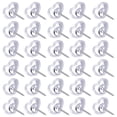 thumbnail image 1 of Heart Shaped Push Pins,Transparent Thumb Tacks,Cork Board Decorative Pins,Clear Plastic Heart Shape Rustproof Metal Needle Design,Cute Decorative Fastener for Poster Photo Map Cork Board,30 Pcs, 1 of 7