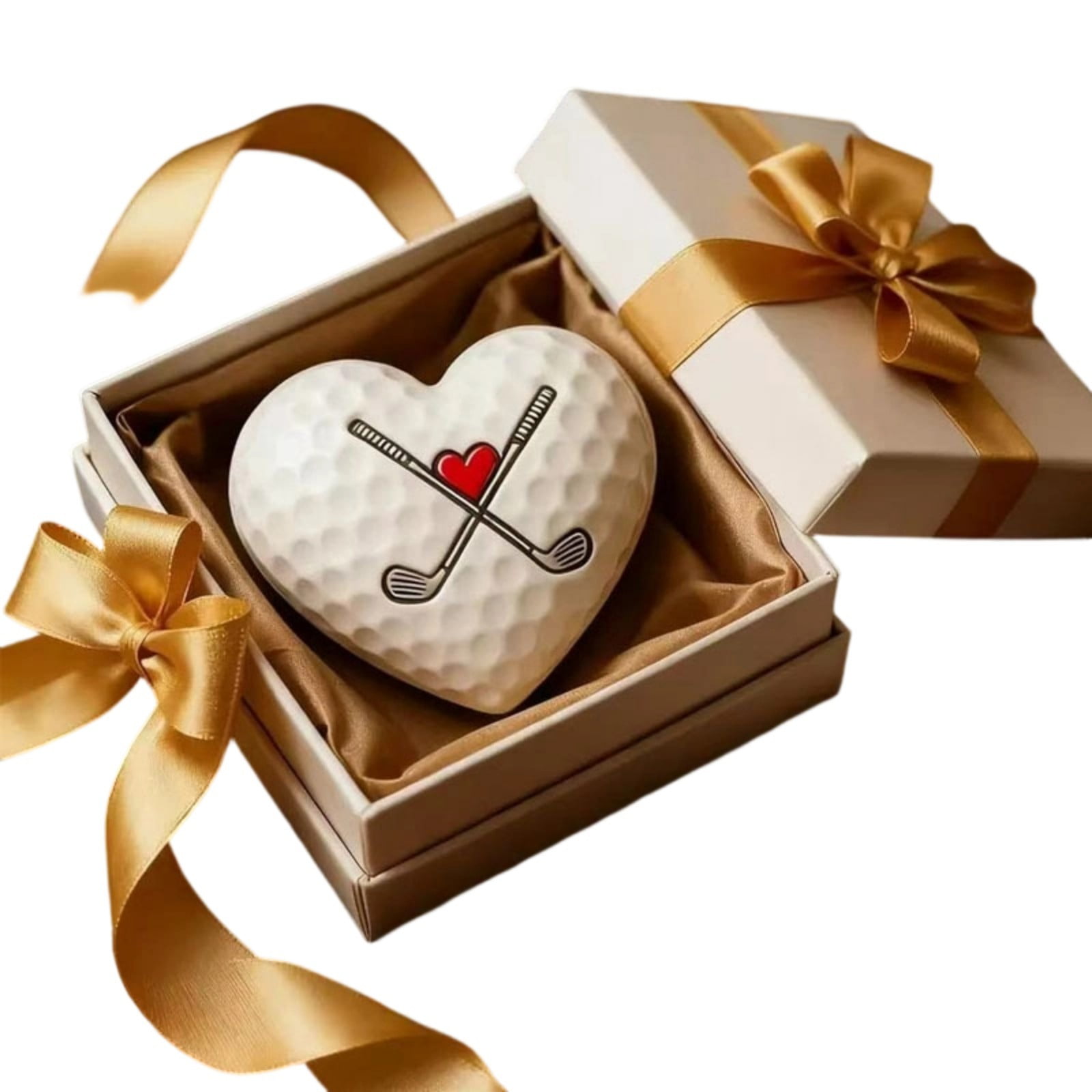 Heart Shaped Resin Golf Tokens With Inspirational Card Portable Markers ...