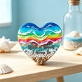thumbnail image 1 of Heart Shaped Resin Ocean Wave Ornament – Handmade Beach Heart Keepsake with Sand & Shell Details, Romantic Tabletop Decor for Lovers, Valentine’s Day & Anniversary Gift, 1 of 9