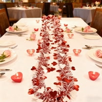 Heart-Shaped Ribbons And Vines, Romantic Decorative Garland For Wedding And Home Decor