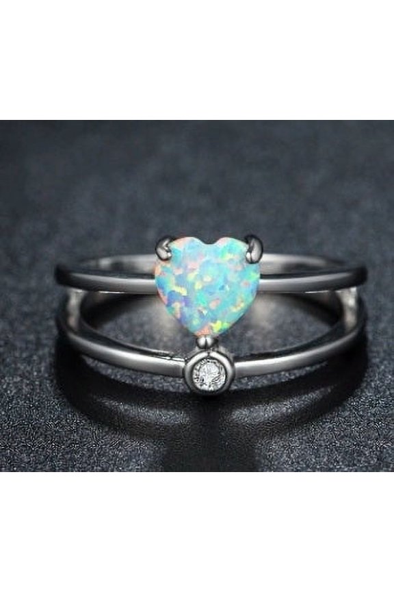 Heart Shaped Ring for Women Elegant Zinc Alloy Fashion Jewelry Accessory Perfect Gift Adds Romance