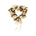 thumbnail image 1 of Heart Shaped Rose Wreath,15 in Pink Valentine’s Day Floral Wreath with Ribbons,Artificial Rose Flowers Wreaths,Heart-Shaped Garland Wreaths for Front Door,Valentine’s Day Wedding Decoration, 1 of 6