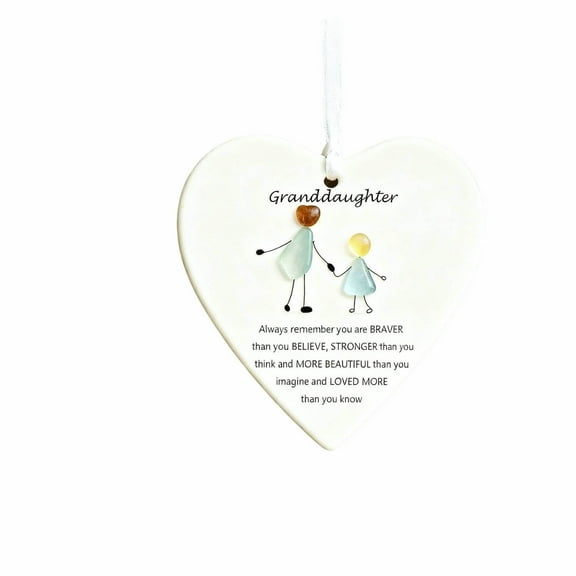Heart Shaped Sea Acrylic Friendship Decor, Christmas Tree Hanging Ornaments, Keepsake