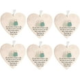 thumbnail image 1 of Heart-Shaped Sea Glass Friendship Decor,Friendship Heart Ornament,Decorated with Inspirational Quotes, a Meaningful Gift for Friends, Home Decor,6pcs, 1 of 8