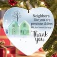 thumbnail image 1 of Heart Shaped Sea Glass Friendship Ornament 3.1-Inch 2D Acrylic Flat Hanging Decoration Thank You Keepsake for Neighbors and Friends Home Decor, 1 of 6