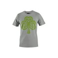 thumbnail image 1 of Heart-Shaped Shamrock St. Patricks Day Symbol of Luck Men's T-shirt, 1 of 3
