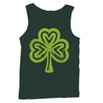 thumbnail image 1 of Heart-Shaped Shamrock St. Patricks Day Symbol of Luck Men's Tank Top, 1 of 3