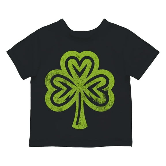 Heart-Shaped Shamrock St. Patricks Day Symbol of Luck Toodler's T-shirt