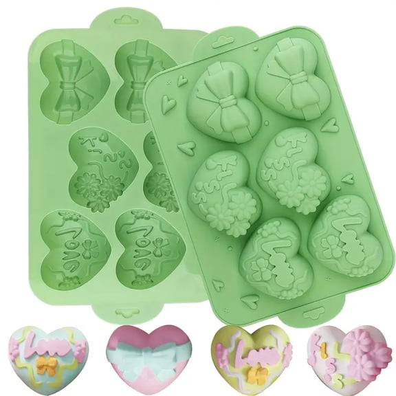 Heart-Shaped Silicone Baking Mold for Macarons, Chocolates, Mousse & More - 3D Flexible Cake Molds