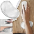 thumbnail image 1 of Heart Shaped Silicone Gel Wrist Rest - Translucent Ergonomic Mouse Pad for Computer & Office Use - Cute Hand Pillow Support to Reduce Wrist Fatigue & Pain, 1 of 9