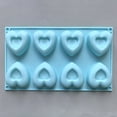thumbnail image 1 of Heart Shaped Silicone Molds Nonstick Heart Chocolate Muffin Molds for Christmas Valentine's Day Candy, Brownies, Tartlets, Soaps, Pudding, Dessert Baking(Medium,8 Holes,Red/Pink/Blue), 1 of 9