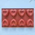 thumbnail image 1 of Heart Shaped Silicone Molds Nonstick Heart Chocolate Muffin Molds for Christmas Valentine's Day Candy, Brownies, Tartlets, Soaps, Pudding, Dessert Baking(Medium,8 Holes,Red/Pink/Blue), 1 of 9