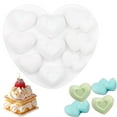 thumbnail image 1 of Heart Shaped Silicone Molds, Valentine's Day Hearts Shape Candy Molds, 9 Cavity Heart Shaped Muffin Pan Chocolate Molds, Non-Stick Baking Mold for Making Jelly, Candy, lce Cubes and DIY Crafts, 1 of 4
