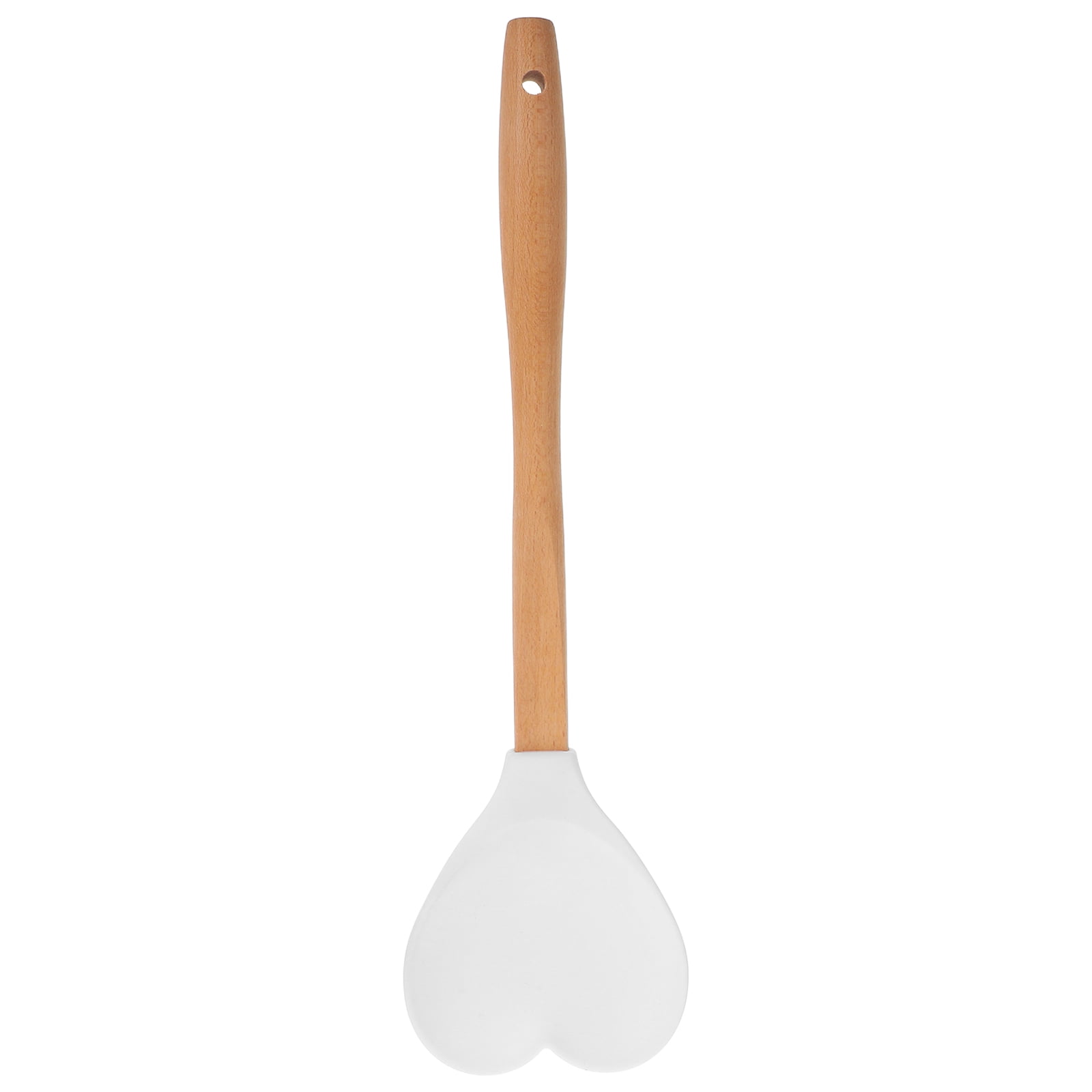 Heart Shaped Silicone Serving Spoon Nonstick Turner Spatula Heat ...