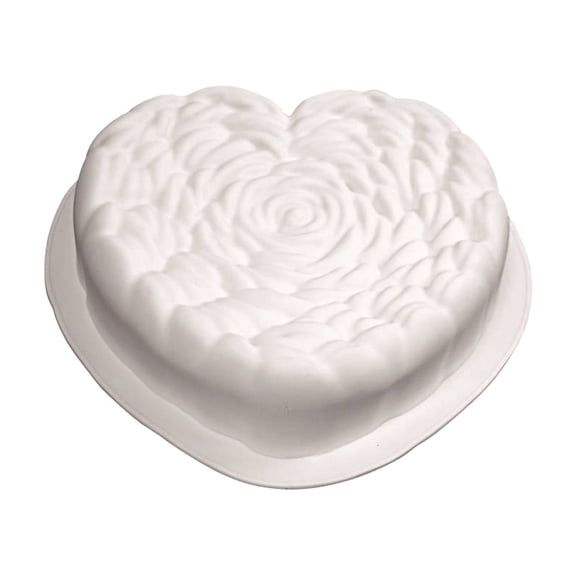 Heart Shaped Silicone form Cake Pan Large Nonstick Baking Cake form for Valentines Day Birthday Loaf Muffin Chocolate Pie Bread Pudding Jelly Soap