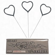 Heart Shaped Sparklers - 36 Pack