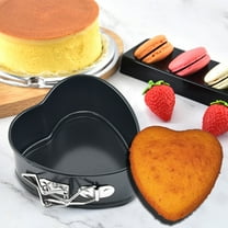 Heart Shaped Springform Cake Mold Pan Toast Mold, Snap Fastener Non Stick Baking Cake Mould Bottom Baking Tray Cake Tray, for Cake Baking Pans