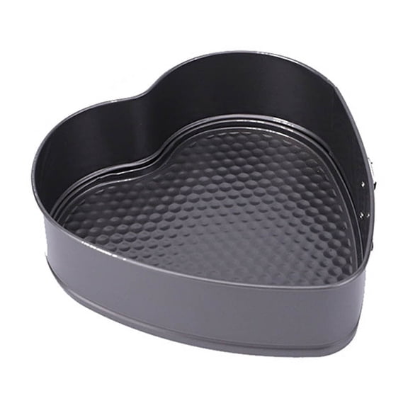 Heart Shaped Springform Cake Pan Bakeware with Removable Bottom for Baking Delicate Desserts and Pastries