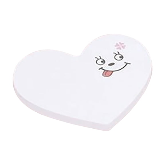 Heart Shaped Sticky Notes High Value Aesthetic Memo for Students Removable Adhesive Notes